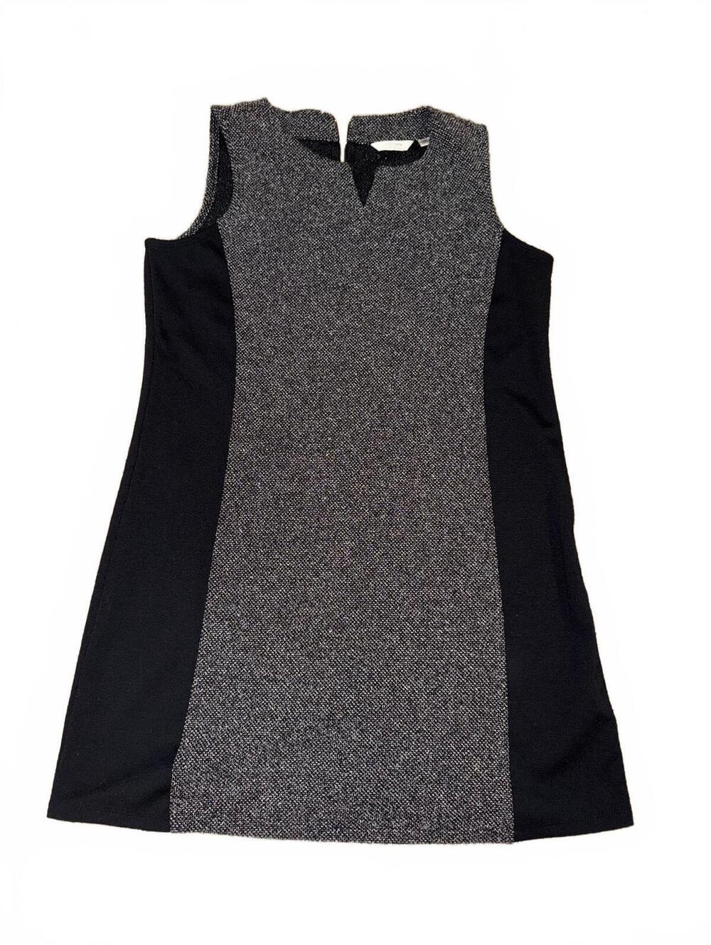 Liz Claiborne Sleeveless Gray And Black Dress Size 12P
